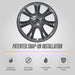 Patented snap-on installation - WC120-19BLK wheel cover for 2020 Tesla Model Y