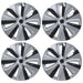 Set of 4 WC122-192T silver & black wheel covers for 2022 Tesla Model Y