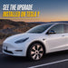 2023 Tesla Model Y with Trim Illusion WC122-192T Silver & Black Wheel Covers installed