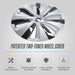 Patented two-toned WC122-192T wheel cover features for 2022 Tesla Model Y