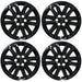 Set of four WSK701-18BLK gloss black 18-inch wheel skins for 2023 Chevrolet Traverse LT