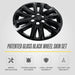 Patented gloss black snap-on wheel skin WSK701-18BLK for 2022 Chevrolet Traverse LT