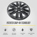 Patented snap-on technology - WSK701-18BLK wheel skin for 2022 Chevrolet Traverse LT
