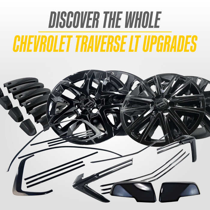 Matching Trim Illusion gloss black upgrades for the 2023 Chevrolet Traverse
