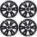 Set of four WSK708-18BLK gloss black 18-inch wheel skins for 2022 Cadillac XT5