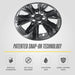 Patented snap-on technology - WSK708-18BLK wheel skin for 2022 Cadillac XT5