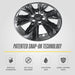 Patented snap-on technology - WSK708-18BLK wheel skin for 2025 Cadillac XT6