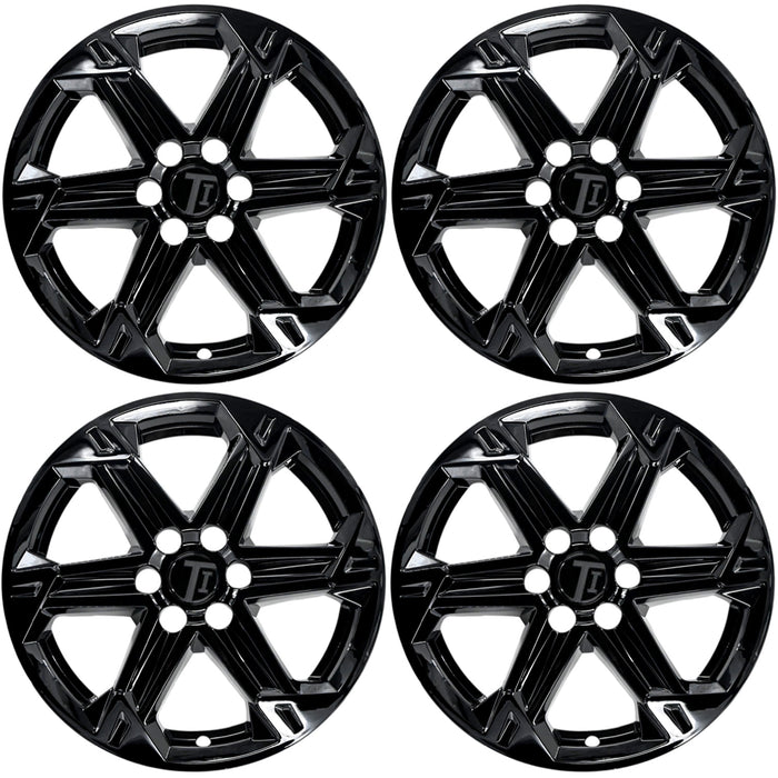 Set of four WSK711-18BLK gloss black 18-inch wheel skins for 2023 Chevrolet Blazer