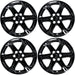 Set of four WSK711-18BLK gloss black 18-inch wheel skins for 2023 Chevrolet Blazer