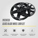 Patented gloss black snap-on wheel skin WSK711-18BLK for 2025 Chevrolet Blazer