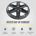 Patented snap-on technology - WSK711-18BLK wheel skin installs in minutes on 2024 Chevrolet Blazer