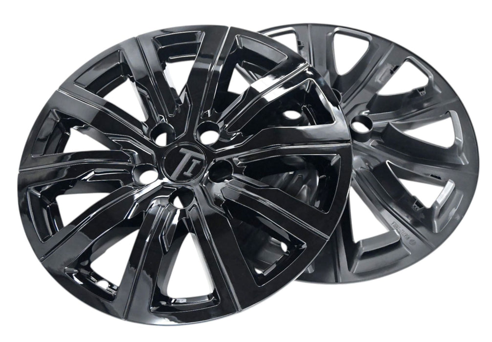 Pair of WSK712-18BLK gloss black wheel skins for 2023 Cadillac XT4