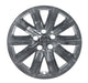 Back of WSK712-18BLK gloss black wheel skins for 2022 Cadillac XT4, showing the snap-on clips