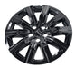 WSK712-18BLK gloss black wheel skins for 2022 Cadillac XT4, angled view
