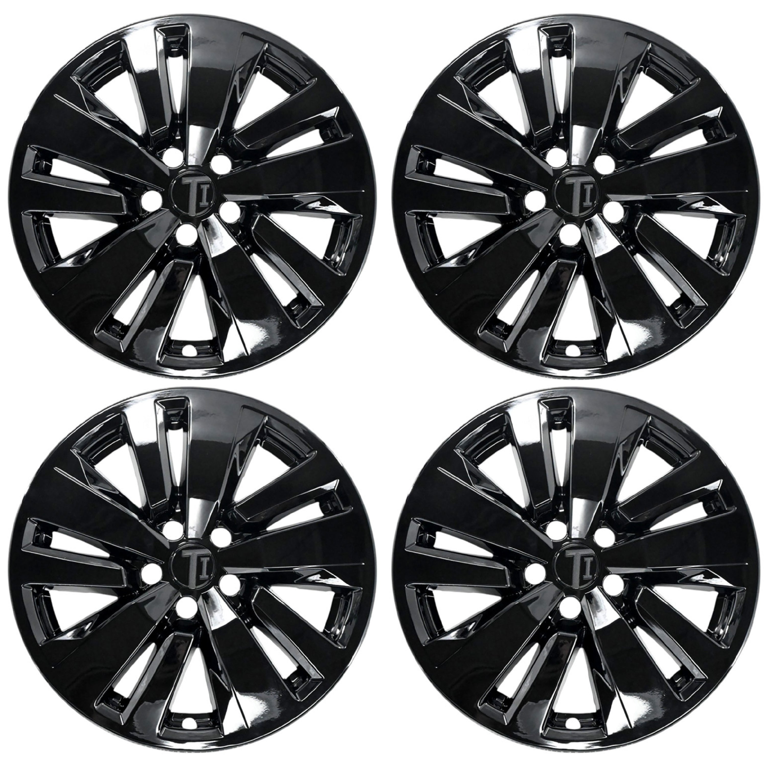 Set of four WSK714-18BLK gloss black 18-inch wheel skins for 2023 Nissan Pathfinder