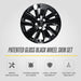 Patented gloss black snap-on wheel skin WSK714-18BLK for 2025 Nissan Pathfinder