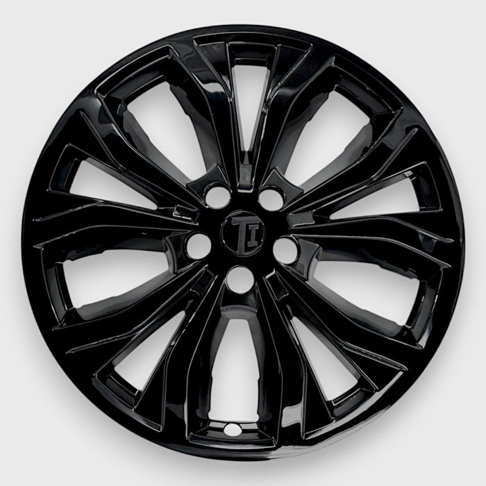 WSK715-20BLK gloss black wheel skin front view for 2023 Ford Explorer