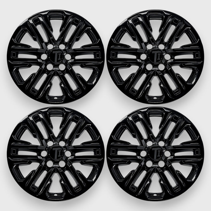Chrome Delete Gloss Black 20" Wheel Skin Set - WSK717-20BLK