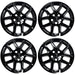 Set of four WSK720-17BLK gloss black 17-inch wheel skins for 2023 Chevrolet Equinox