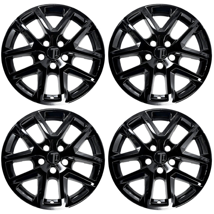 Set of four WSK720-17BLK gloss black 17-inch wheel skins for 2022 Chevrolet Equinox
