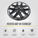 Patented snap-on technology - WSK720-17BLK wheel skin installs in minutes on 2024 Chevrolet Equinox