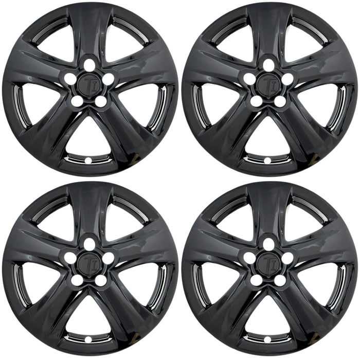 Set of four WSK723-18BLK gloss black 18-inch wheel skins for 2021 Toyota Highlander