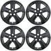 Set of four WSK723-18BLK gloss black 18-inch wheel skins for 2022 Toyota Highlander