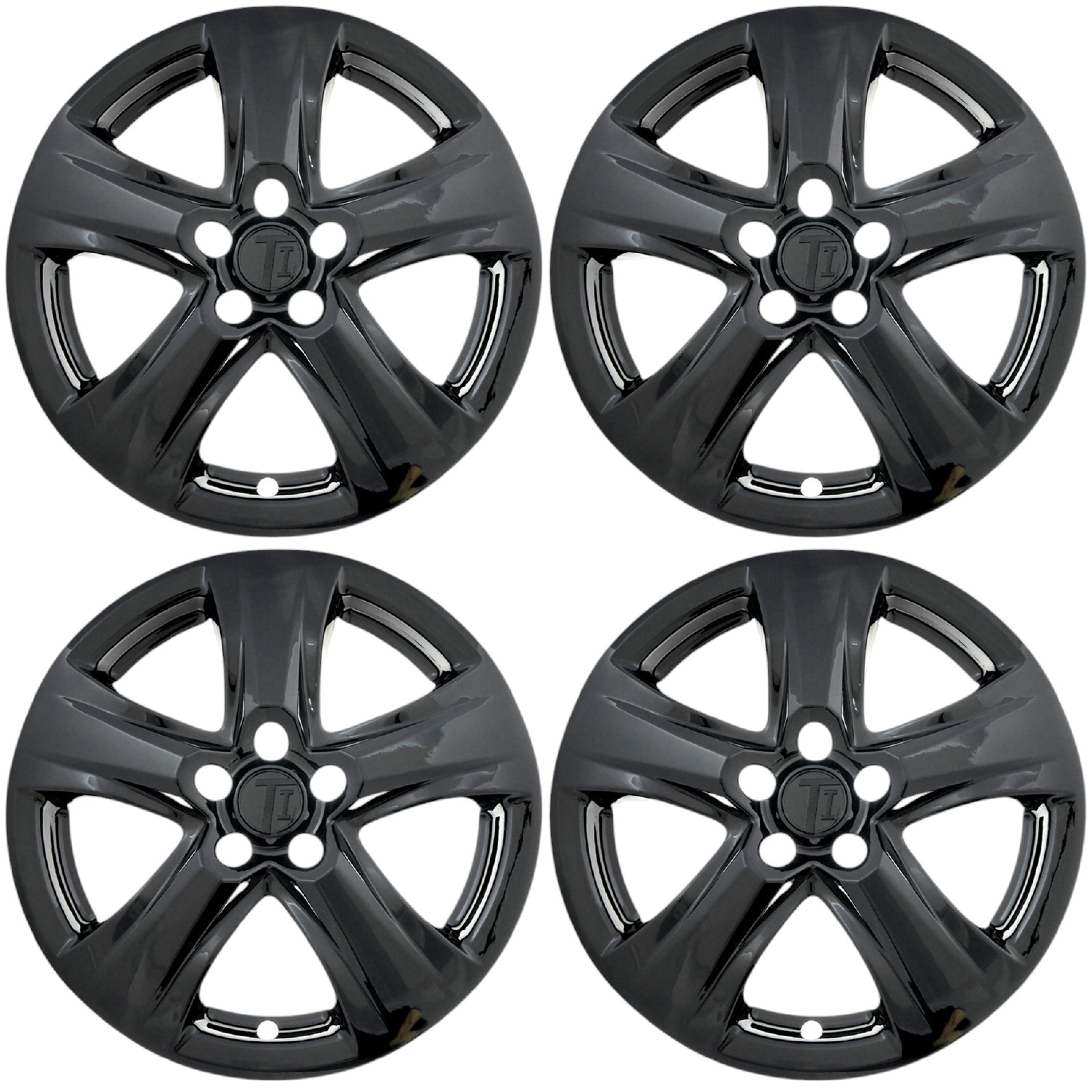 Set of four WSK723-18BLK gloss black 18-inch wheel skins for 2025 Toyota Highlander