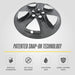 Patented snap-on WSK723-18BLK wheel skin for 2024 Toyota Highlander - installs in minutes, no tools, car wash safe