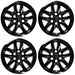 Set of four WSK724-18BLK gloss black 18-inch wheel skins for 2019 Chevrolet Silverado 1500 LT/LTZ/LS
