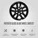 Patented gloss black snap-on wheel skin WSK724-18BLK for 2019 Chevrolet Silverado 1500 LT/LTZ/LS