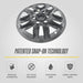 Patented snap-on technology - WSK724-18BLK wheel skin for 2021 Chevrolet Silverado 1500 LT/LS