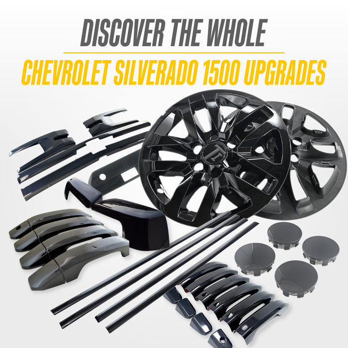 Matching Trim Illusion gloss black upgrades for the 2023 Chevrolet Silverado 1500