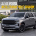 2024 Chevrolet Suburban LS/LT with Trim Illusion WSK724-18BLK Gloss Black Wheel Skins installed