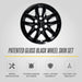 Patented gloss black snap-on wheel skin WSK724-18BLK for 2023 Chevrolet Suburban LS/LT