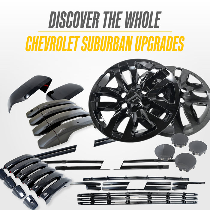 Matching Trim Illusion gloss black upgrades for the 2022 Chevrolet Suburban