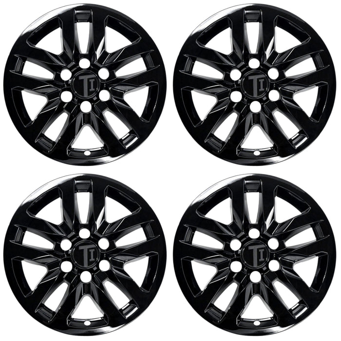 Set of four WSK724-18BLK gloss black 18-inch wheel skins for 2022 Chevrolet Tahoe LS/LT