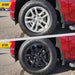 Before and after WSK724-18BLK gloss black wheel skins on 2022 Chevrolet Tahoe LS/LT factory 18-inch wheels