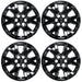 Set of four WSK725-18BLK gloss black 18-inch wheel skins for 2021 GMC Acadia