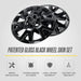 Patented gloss black snap-on wheel skin WSK725-18BLK for 2021 GMC Acadia
