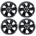 Set of four WSK726-20BLK gloss black 20-inch wheel skins for 2023 Ford F-150