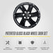 Patented gloss black snap-on wheel skin WSK726-20BLK for 2022 Ford F-150