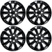 Set of four WSK728-17BLK gloss black 17-inch wheel skins for 2020 Toyota Camry LE
