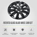 Patented gloss black snap-on wheel skin WSK728-17BLK for 2018 Toyota Camry