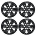 Set of four WSK729-17BLK gloss black 17-inch wheel skins for 2020 GMC Sierra 1500