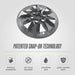 Patented snap-on technology - WSK729-17BLK wheel skin installs in minutes on 2019 GMC Sierra 1500
