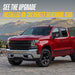 Red 2025 Chevrolet Silverado 1500 with Trim Illusion WSK729-17BLK Gloss Black Wheel Skins installed