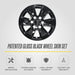Patented gloss black snap-on wheel skin WSK729-17BLK for 2020 Chevrolet Silverado 1500