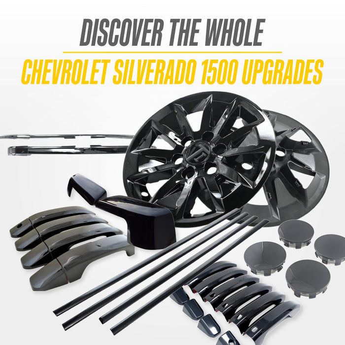 Matching Trim Illusion gloss black upgrades for the 2019 Chevrolet Silverado 1500
