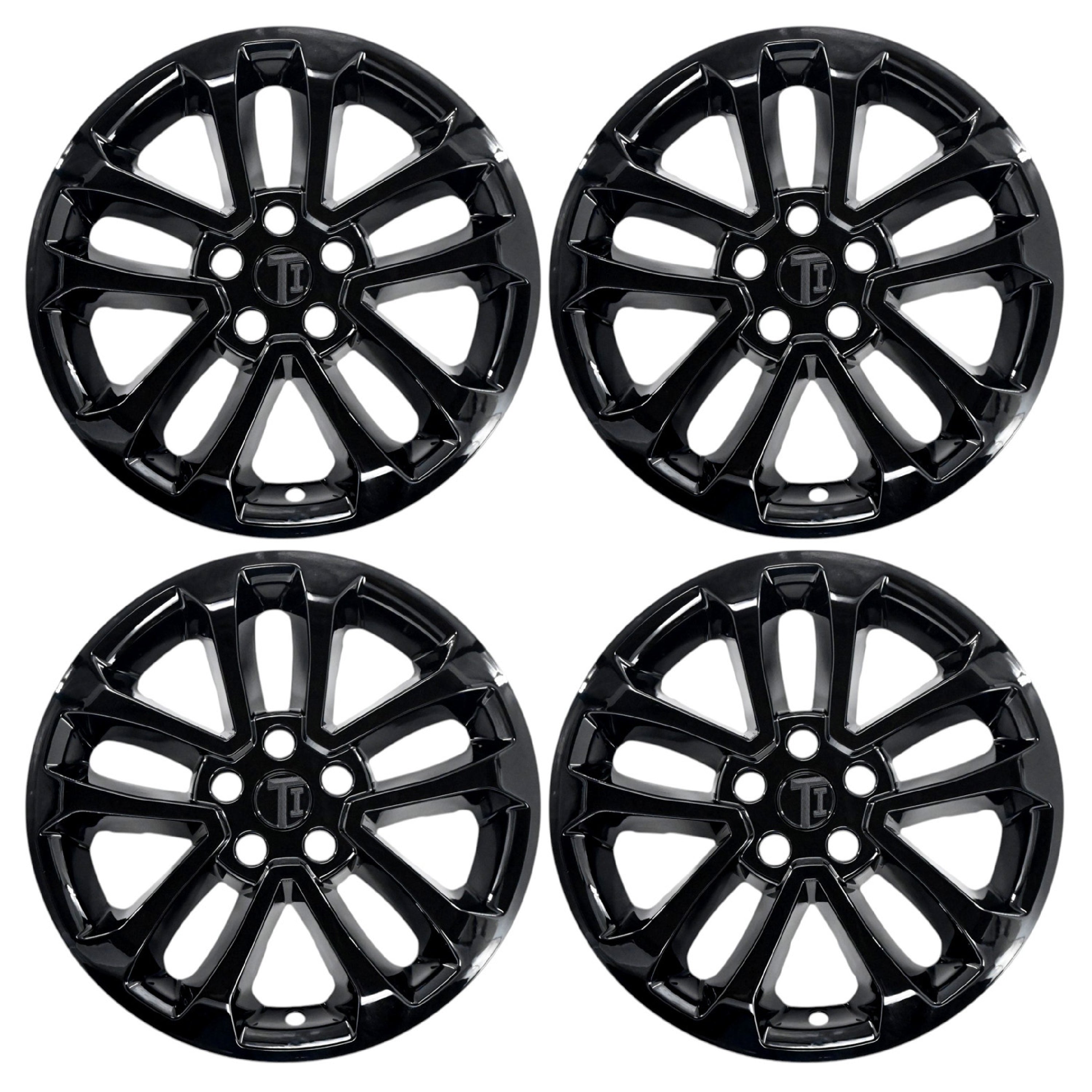 Set of four WSK730-17BLK gloss black 17-inch wheel skins for 2022 Ford Escape SE
